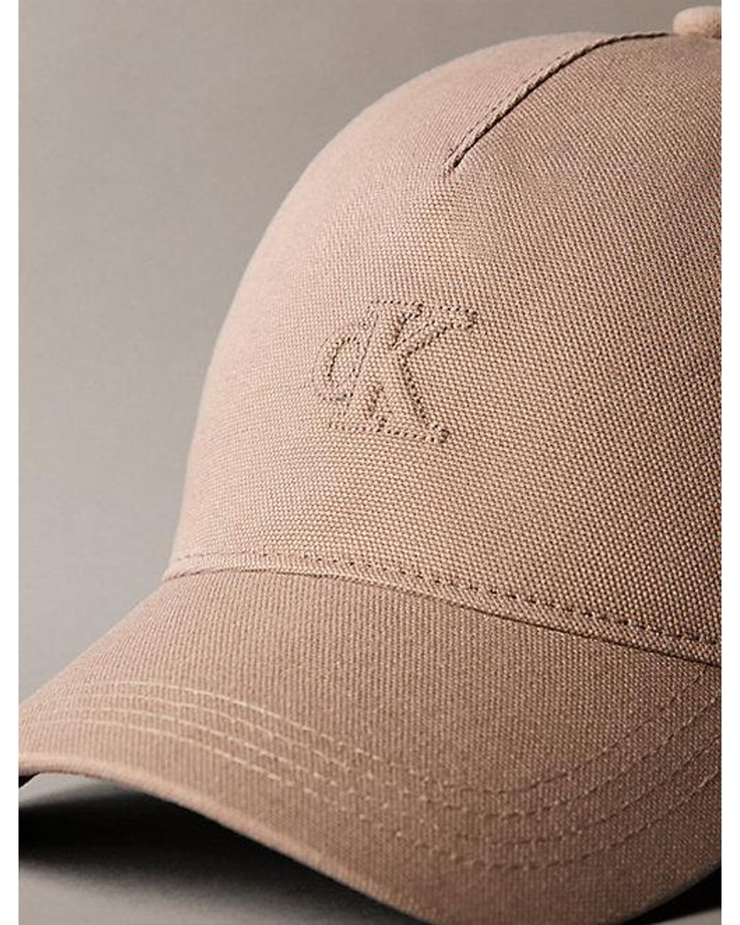 Calvin Klein Natural Cotton Canvas Logo Cap for men
