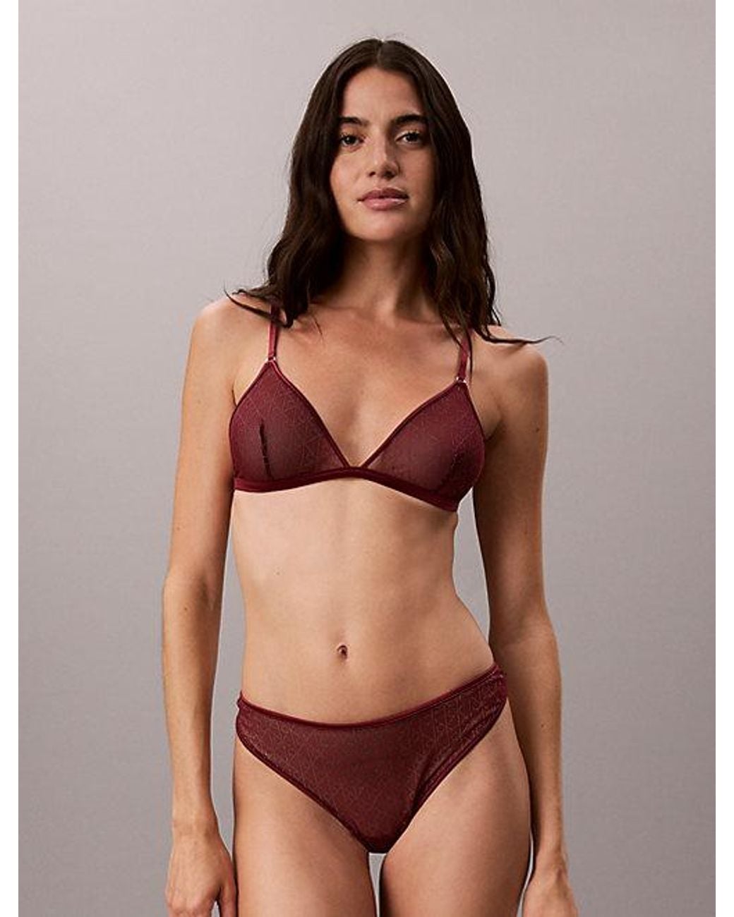 Calvin Klein Multicolor Thong Minimalist Emblem Mesh