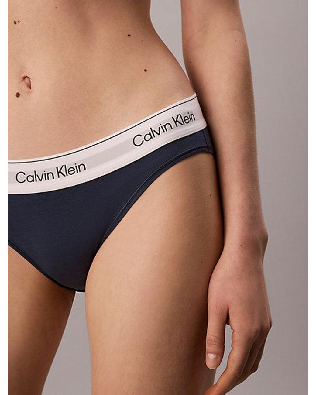 Calvin Klein Gray 2 Pack Bikini Briefs Icon Cotton Modal