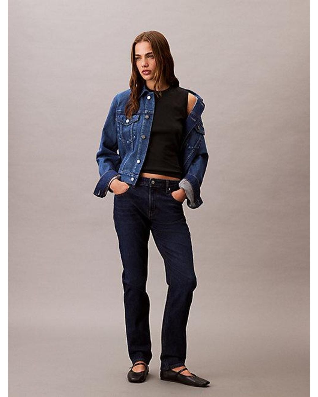 Calvin Klein Blue Jeans Mid Rise Slim Jeans