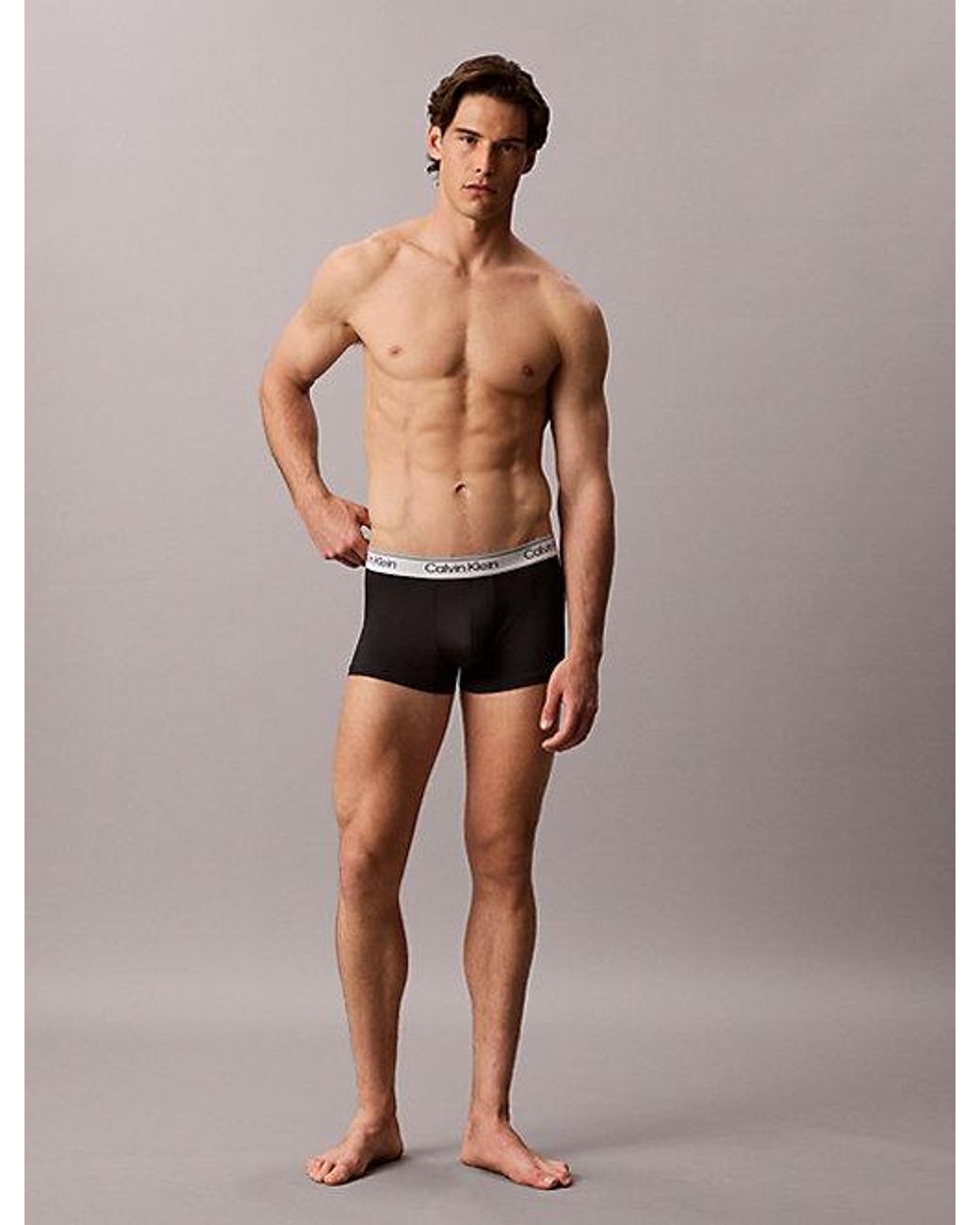 Calvin Klein Black 5 Pack Low Rise Trunks for men