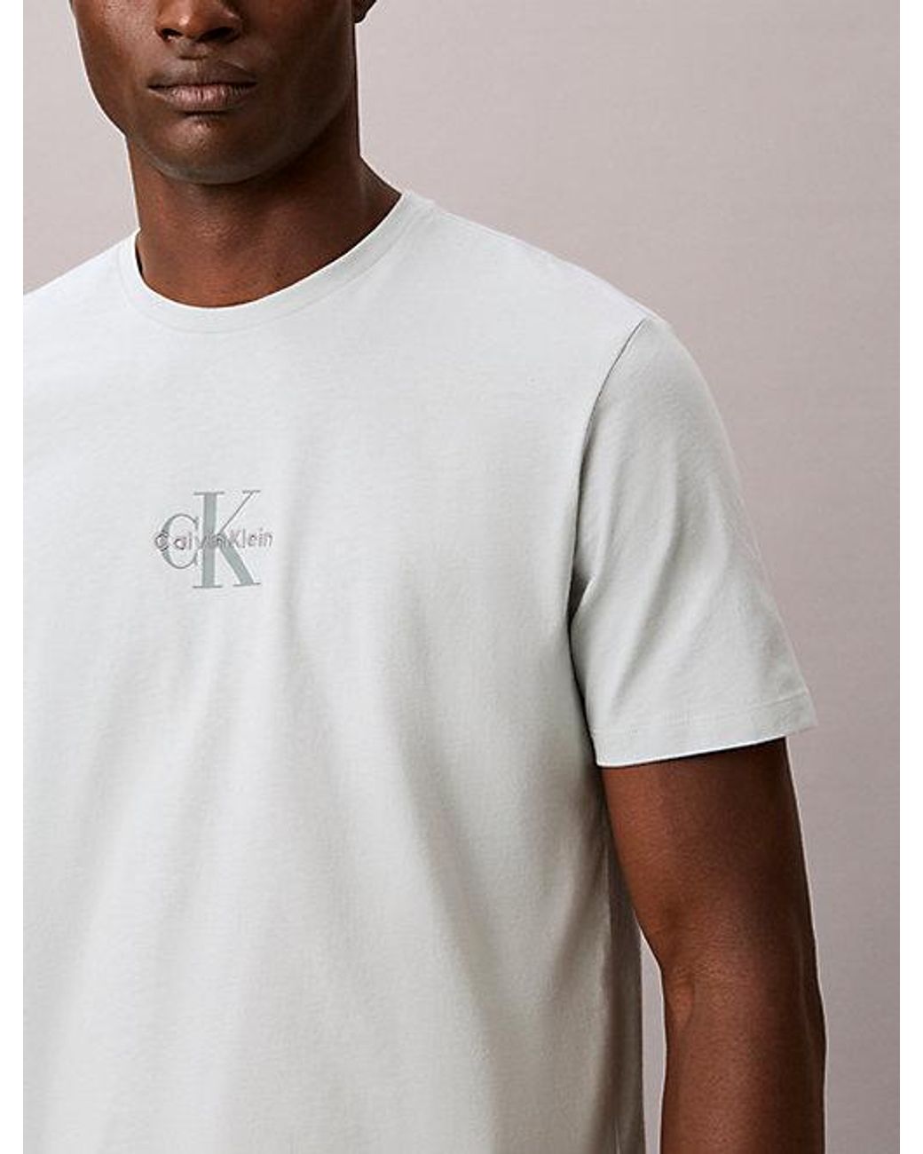 Calvin Klein Natural Jeans Monogram Logo T-Shirt for men