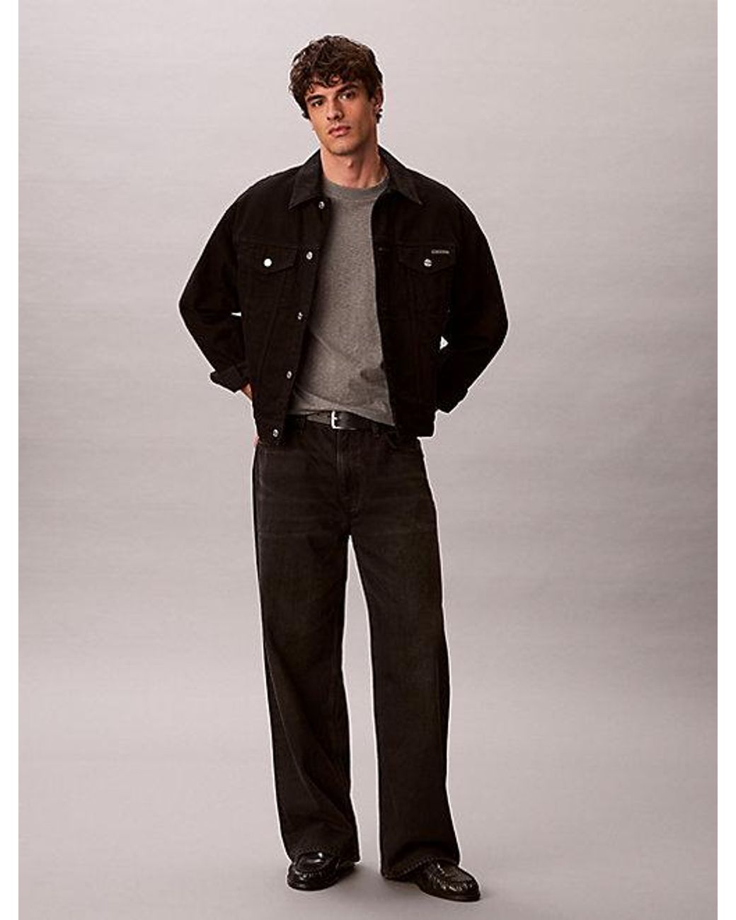 Calvin Klein Blue Jeans Monogram T-Shirt for men