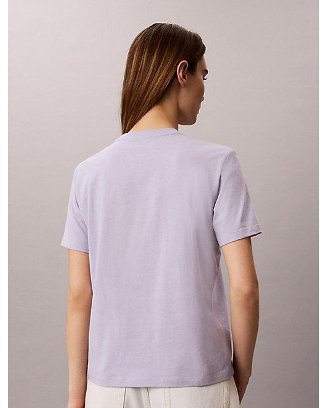 Calvin Klein Purple Jeans Logo Classic T-Shirt