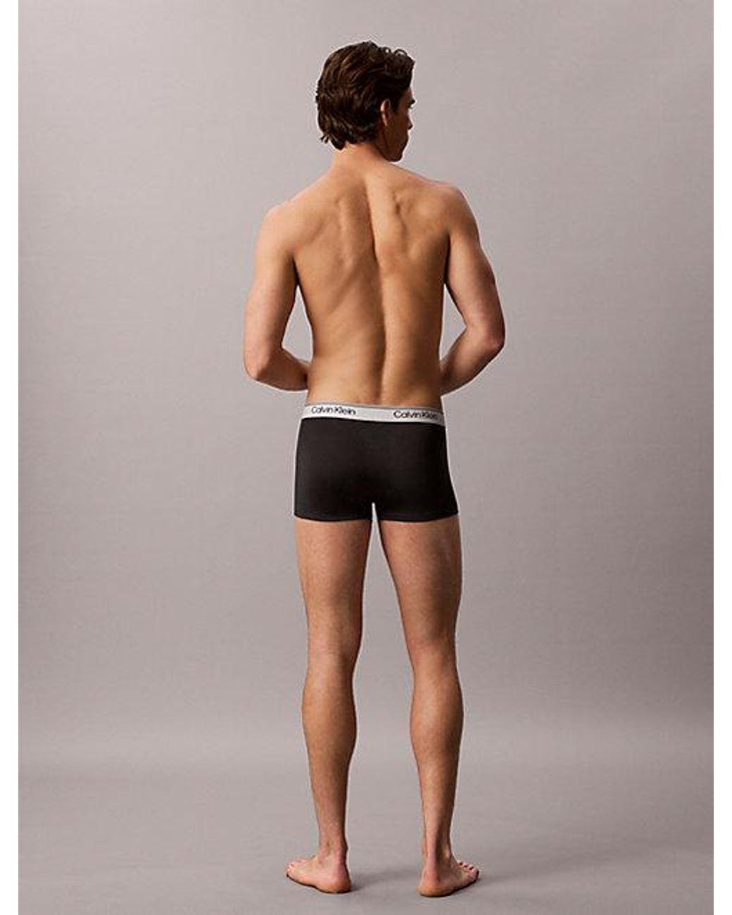 Calvin Klein Black 5 Pack Low Rise Trunks for men