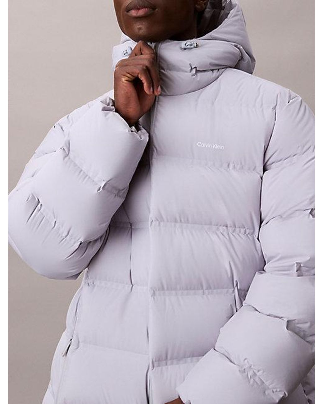 Calvin Klein Multicolor Channelled Down Puffer Coat for men