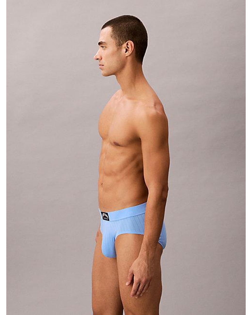 Calvin Klein Blue Briefs Heritage Cotton Stretch for men