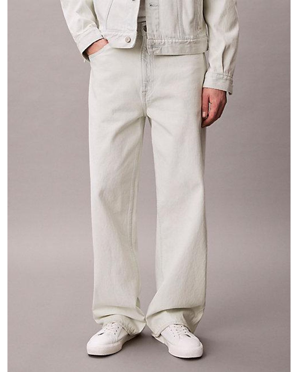 Calvin Klein Gray Jeans Baggy Jeans for men