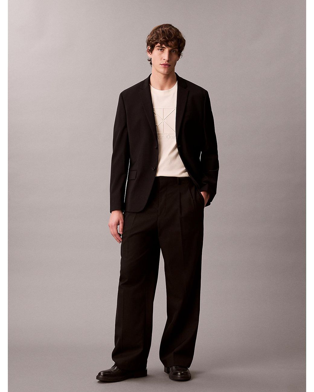 T-Shirt Relaxed Avec Logo Brodé Calvin Klein pour homme en coloris Multicolor