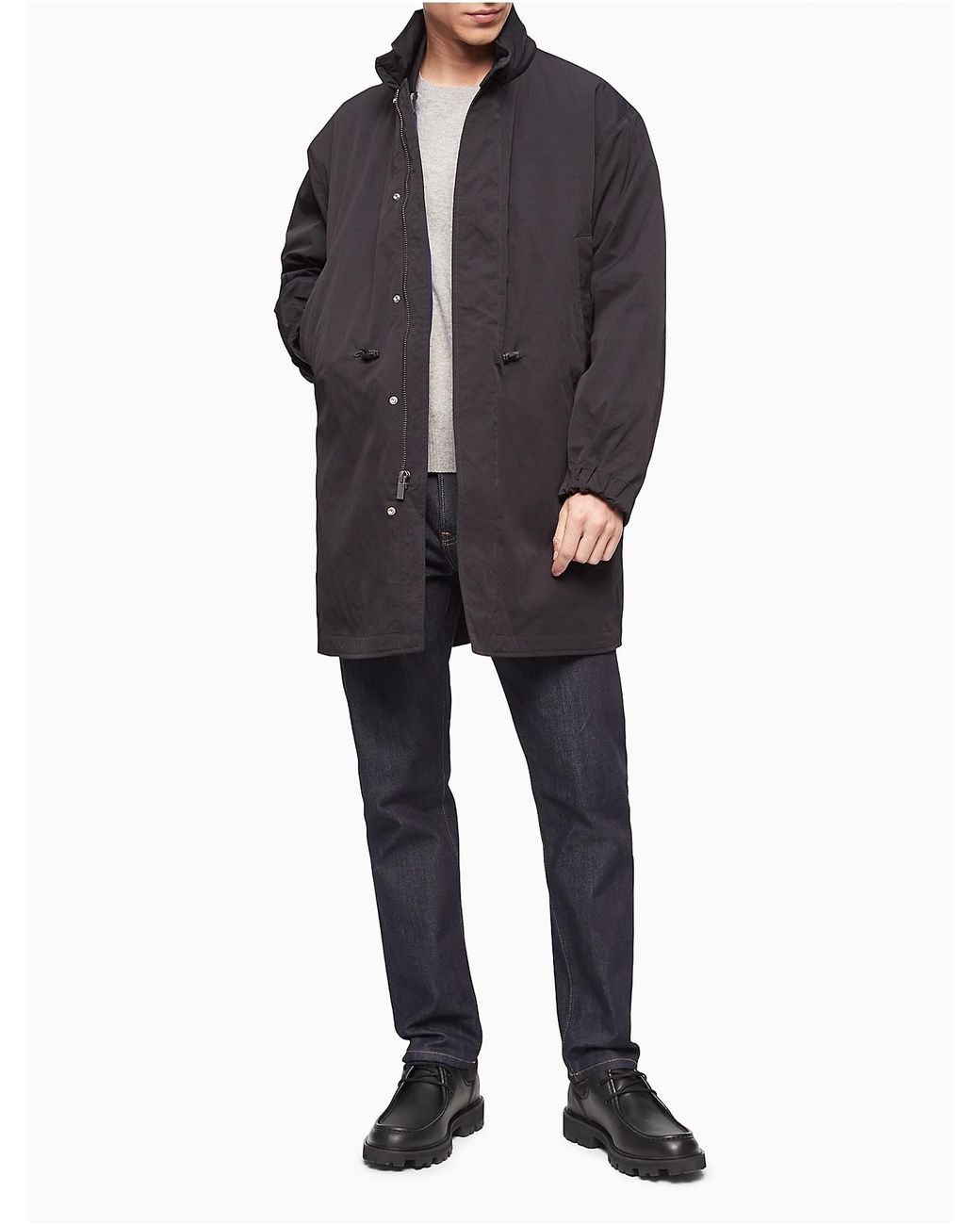 Calvin Klein Synthetic Solid 3in1 Parka Jacket in Black for Men Lyst Canada