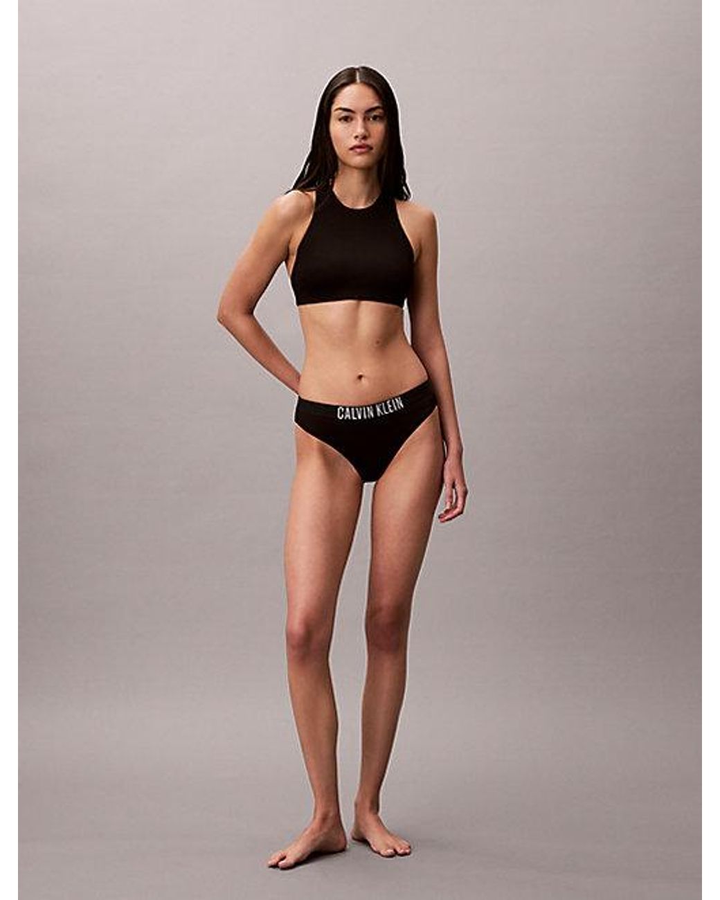 Calvin Klein Black Bralette Bikini Top Intense Power