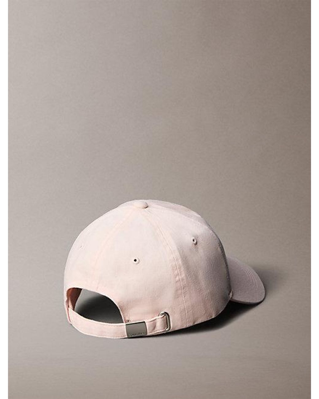 Calvin Klein Pink Cotton Twill Embroidered Logo Cap
