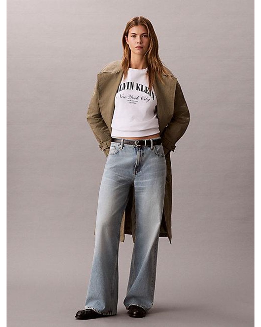 Calvin Klein Blue Jeans 90S Straight Jeans