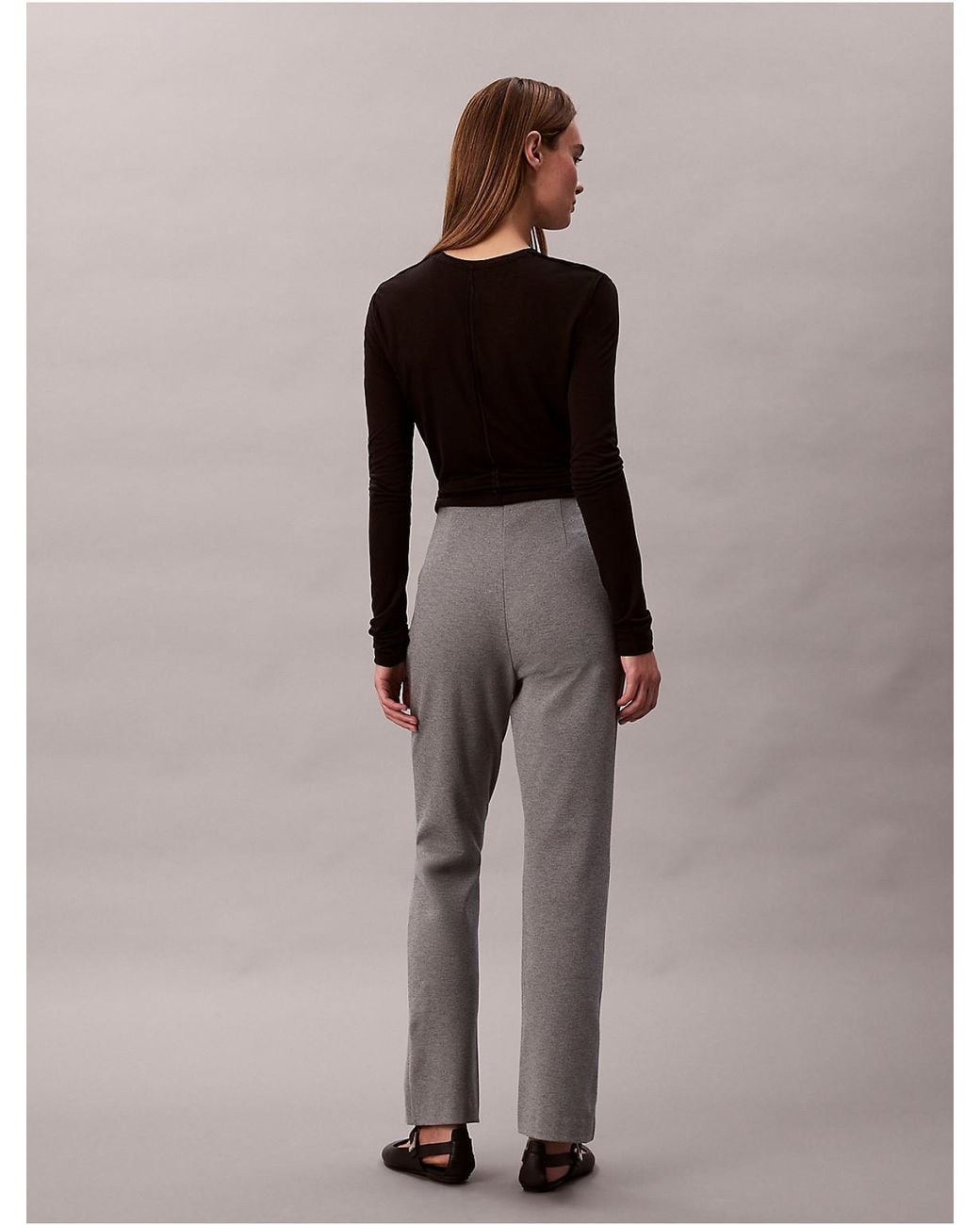 Calvin Klein Multicolor Ponte Slim Flared Pants
