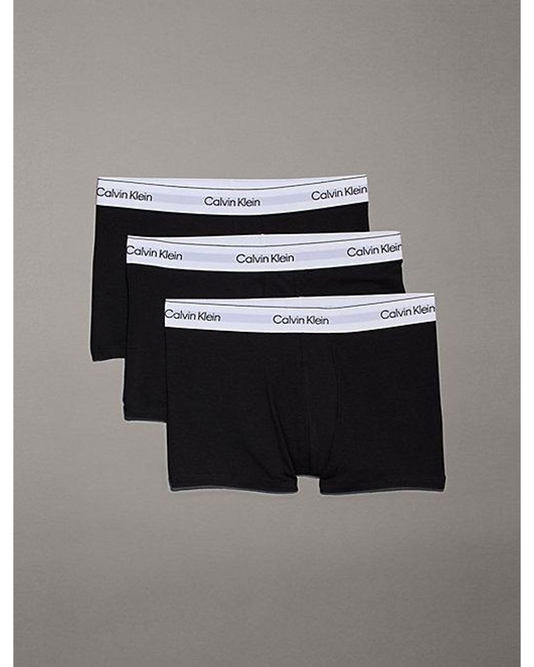 Calvin Klein Gray 3 Pack Trunks for men