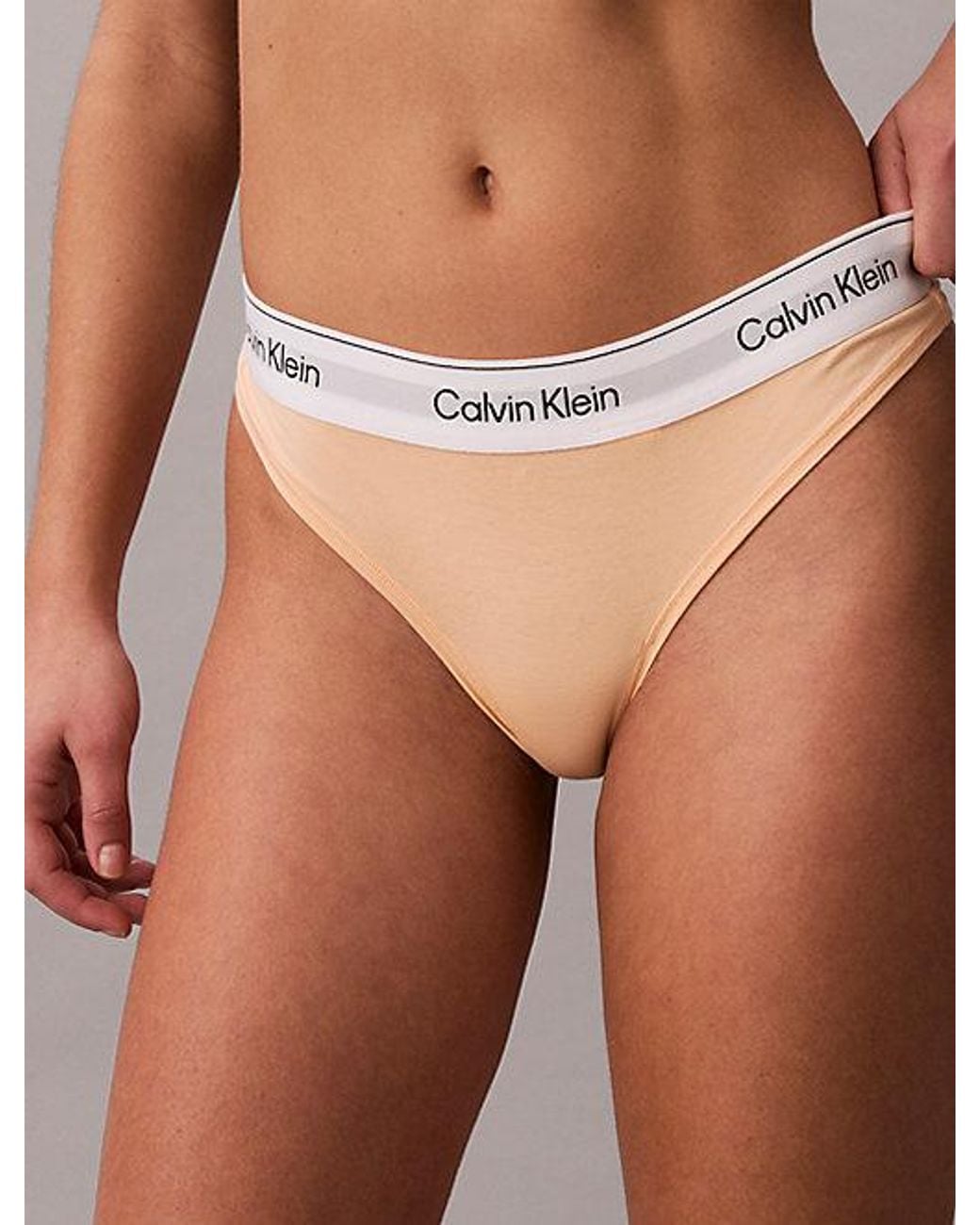 Calvin Klein Natural Thong Icon Cotton Modal