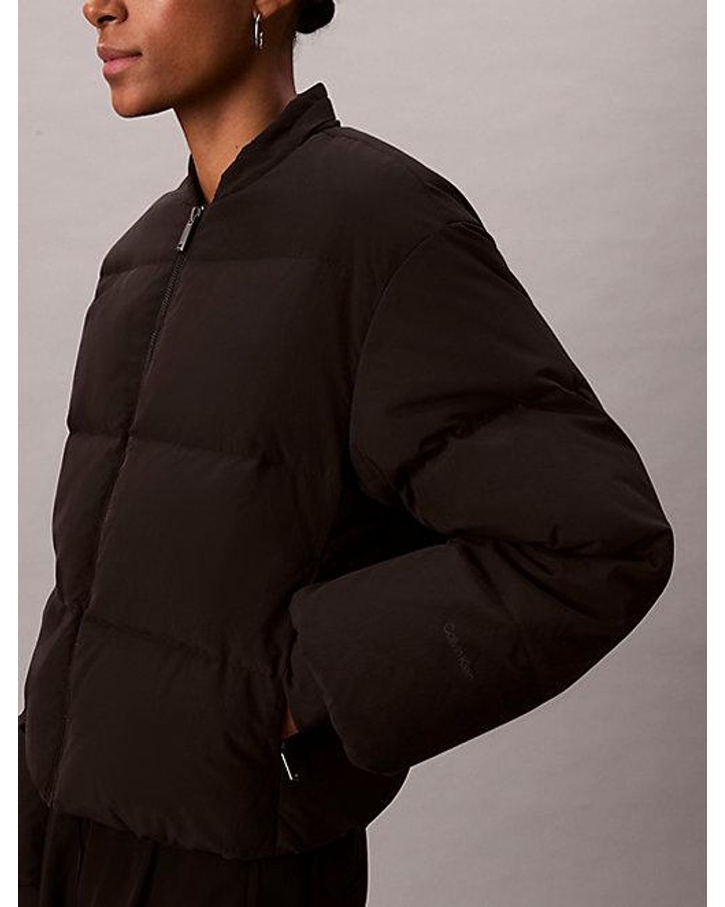 Calvin Klein Kort Donzen Pufferjack in het Black