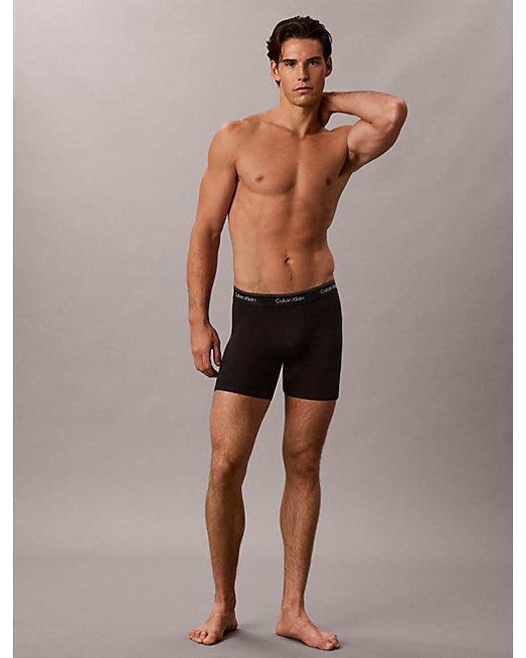 Calvin Klein Multicolor 3 Pack Boxer Briefs Icon Cotton Stretch Metallic for men
