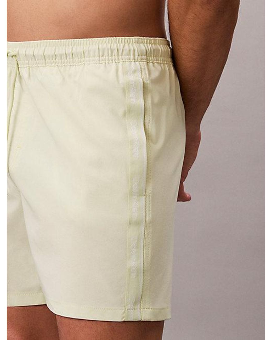Calvin Klein Yellow Core Solid Swim Shorts for men