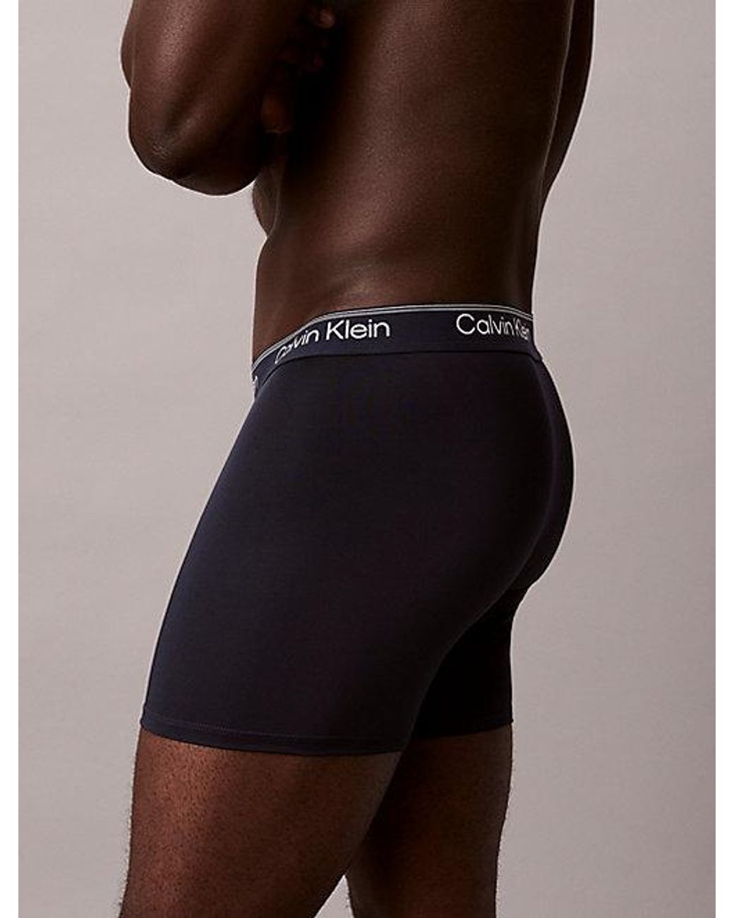 Calvin Klein 3-Pack Boxer Briefs in het Blue voor heren