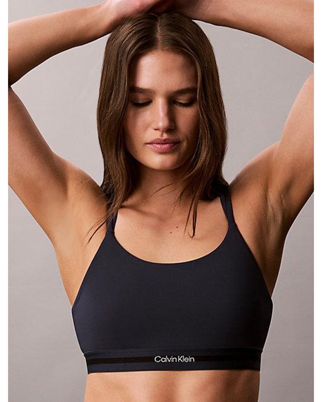 Calvin Klein Blue Sport Low Support Quick Dry Sports Bra