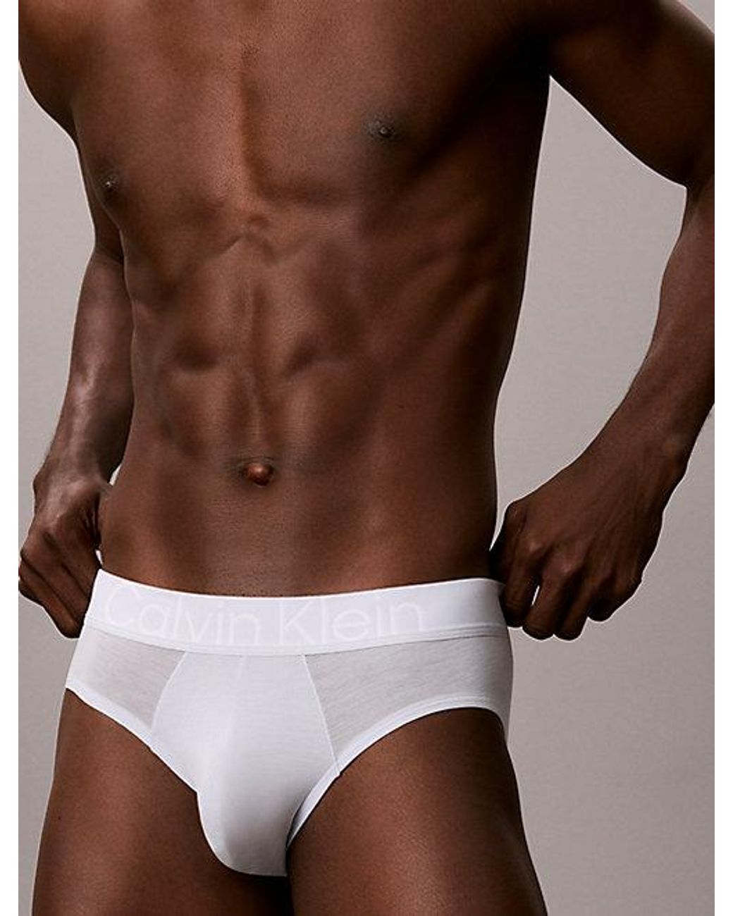 Calvin Klein Blue 3 Pack Hip Briefs Ultra Soft Cotton Lyocell for men