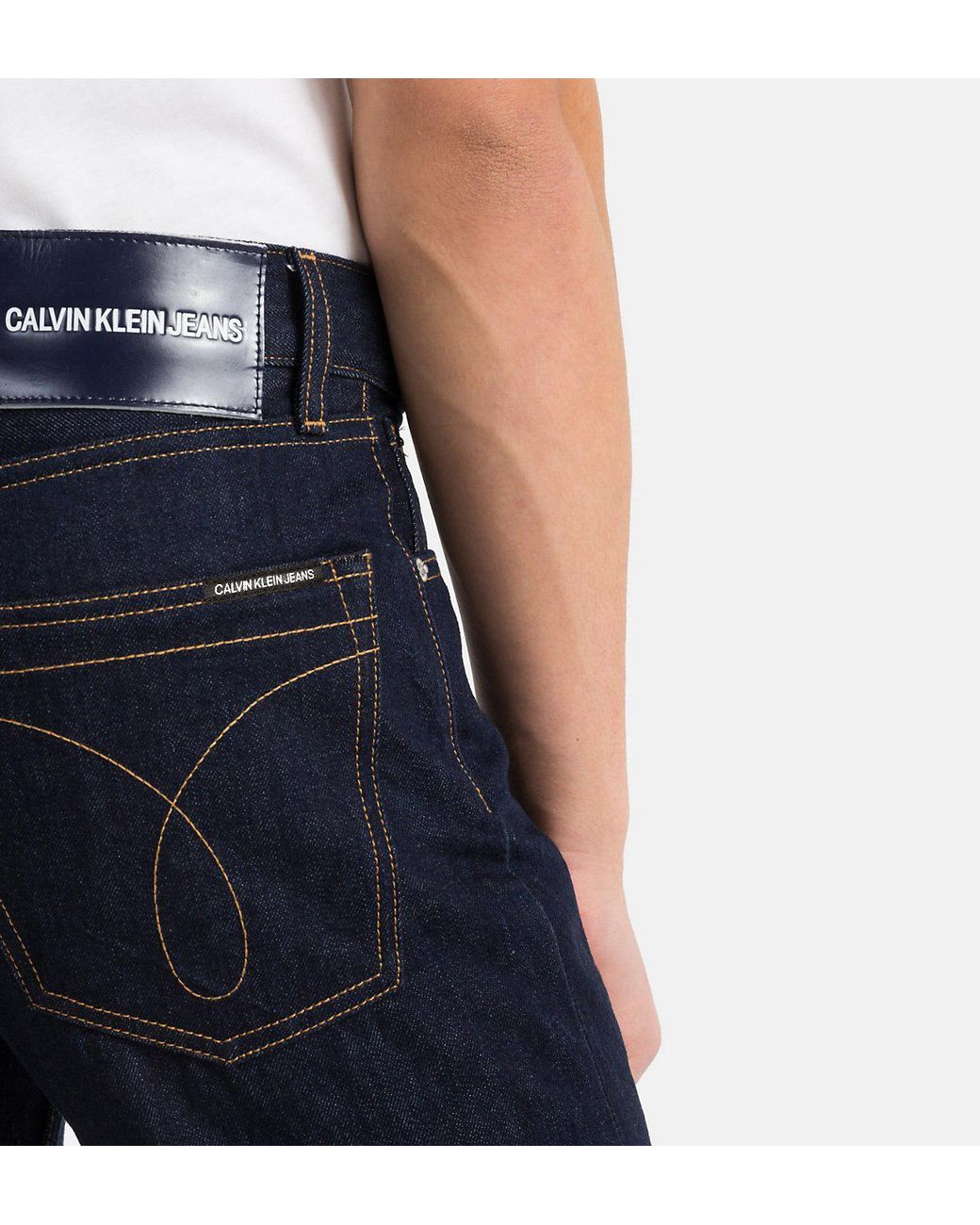 Calvin Klein Ckj 035 Straight Jeans in Blue for Men Lyst UK