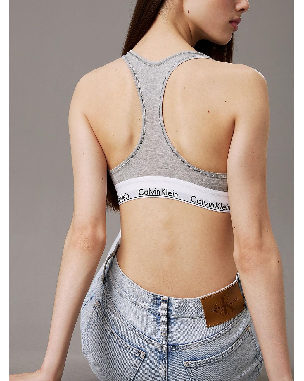 Calvin Klein Blue High Rise Straight Jeans