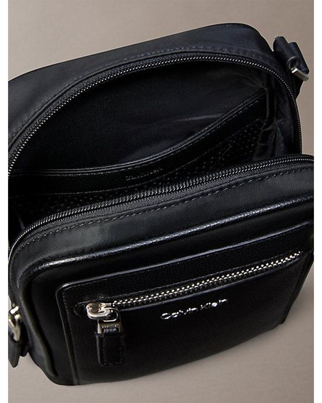 Calvin Klein Black Crossbody Reporter Bag for men