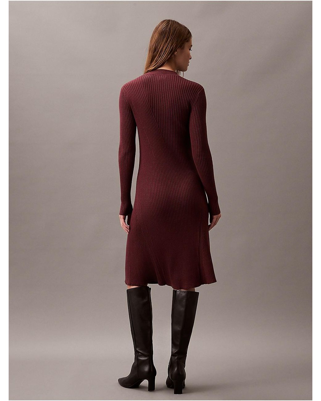 chinese dress ladies Calvin Klein Ck Intarsia Women's Loose Sweater Dress, White, M :  Amazon.com.be: Fashion