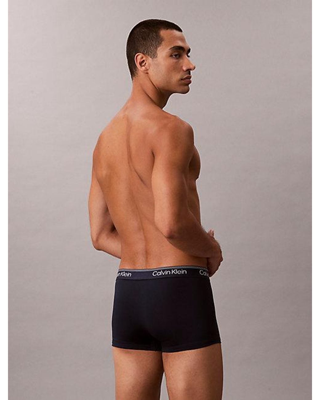 Calvin Klein 5-Pack Lage Taille Boxers in het Blue voor heren