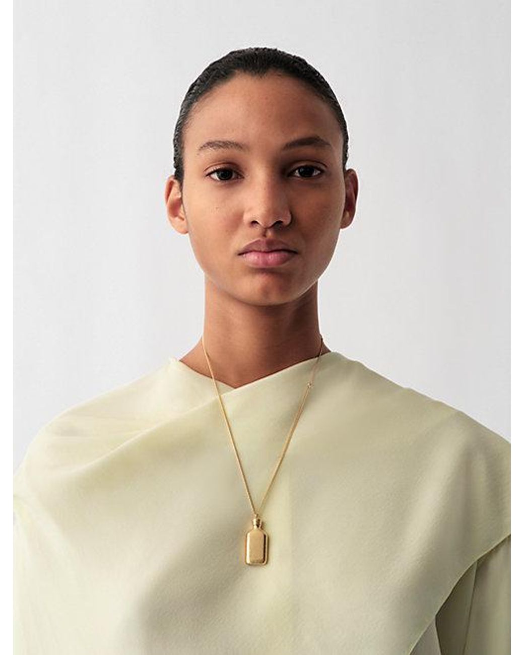 Calvin Klein White Short Ck One Charm Necklace