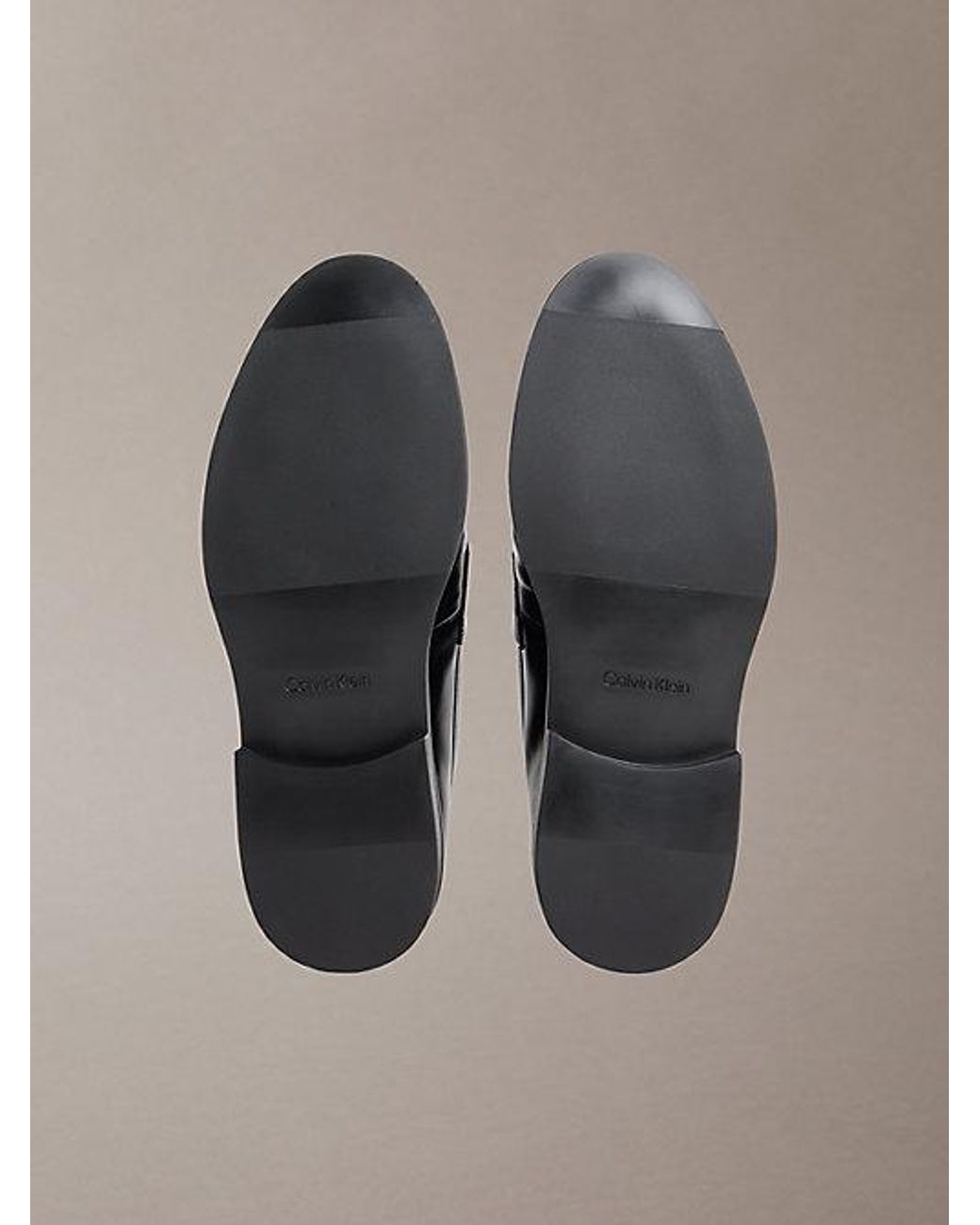 Calvin Klein Multicolor Theo Leather Pleated Penny Loafers for men