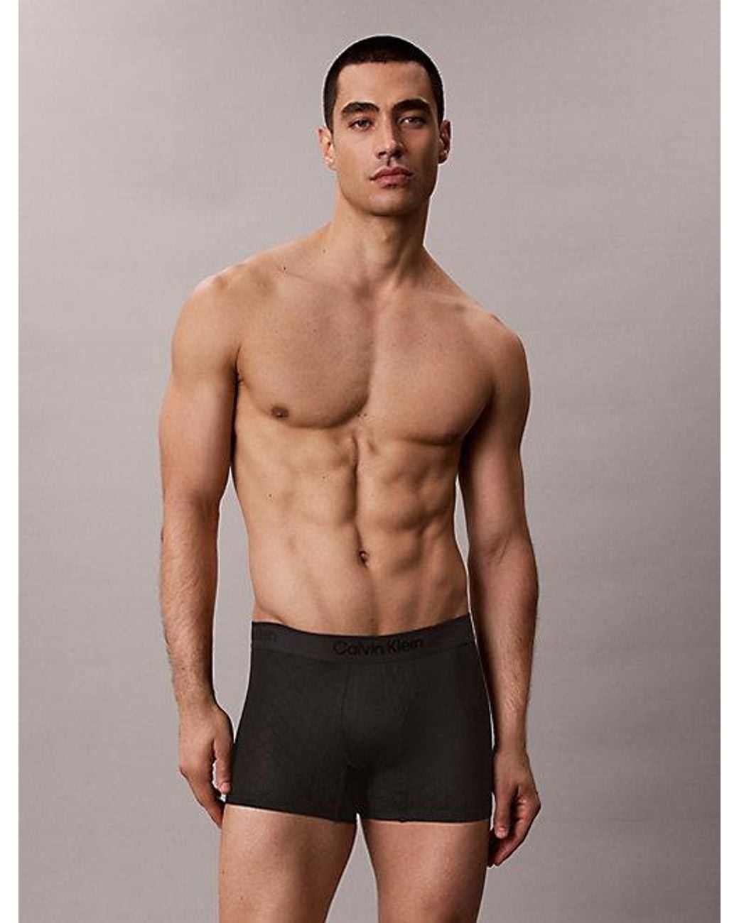 Calvin Klein Black Trunks Ck Emblem for men