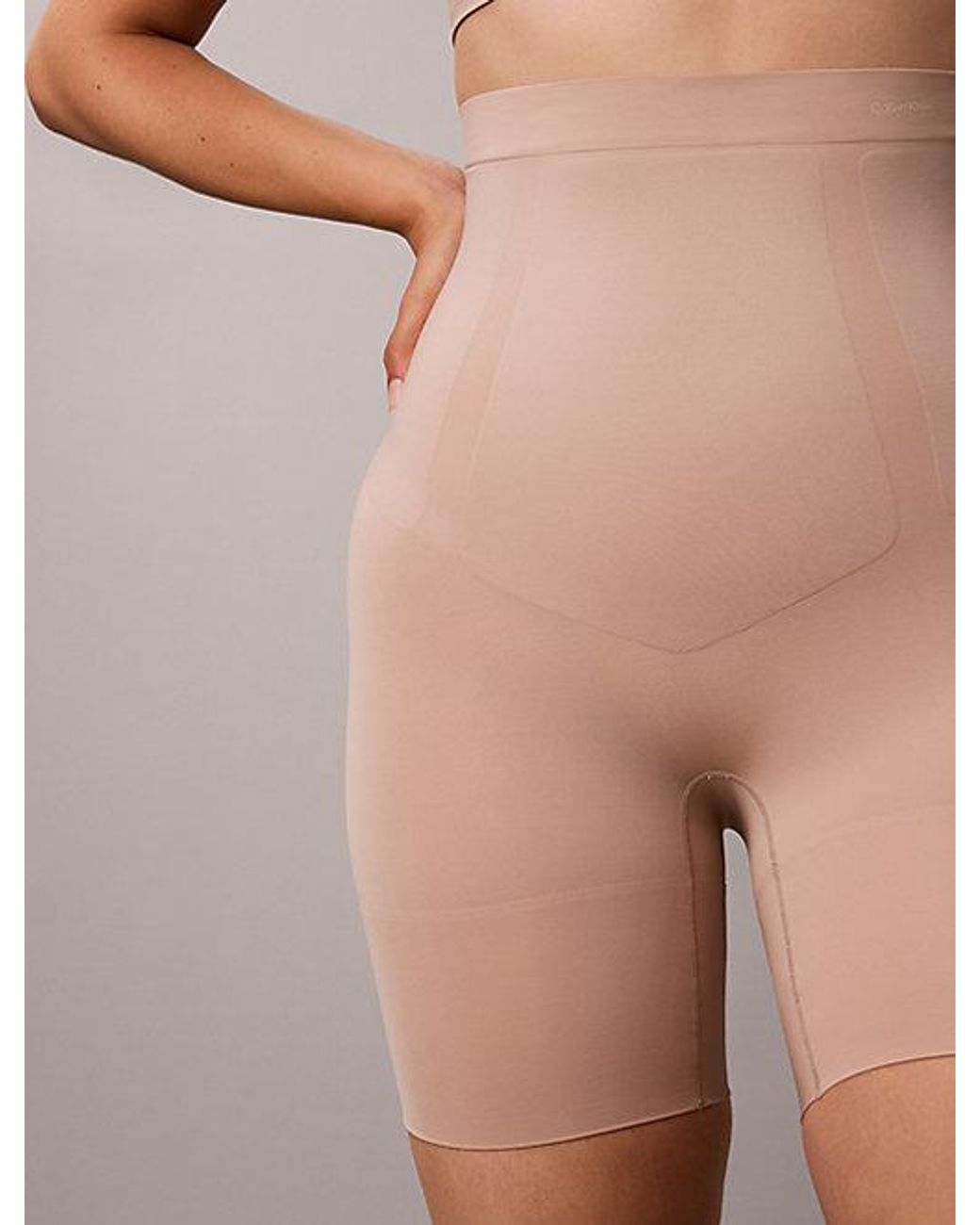 Calvin Klein Natural High Waisted Shapewear Shorts Perfectly Fit Secure Sculpt Shapewear