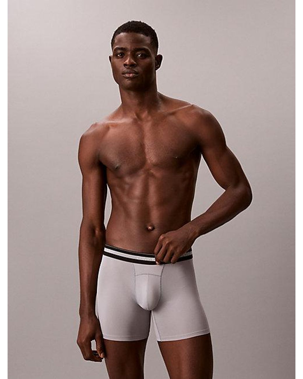Calvin Klein 3Er-Pack Lange Boxershorts in Red für Herren