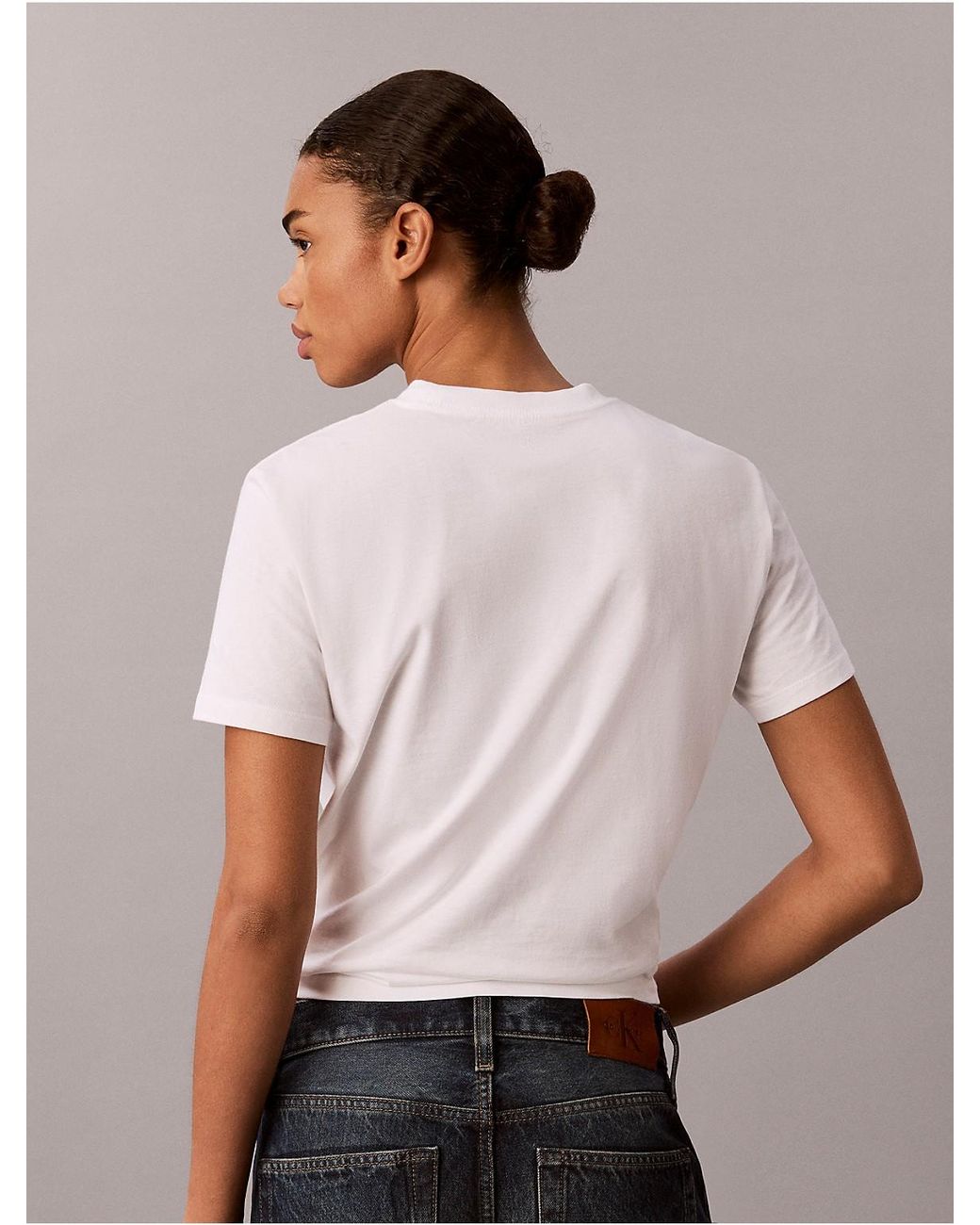 Calvin Klein Multicolor Calvin Klein Embroidered Script Logo Tee