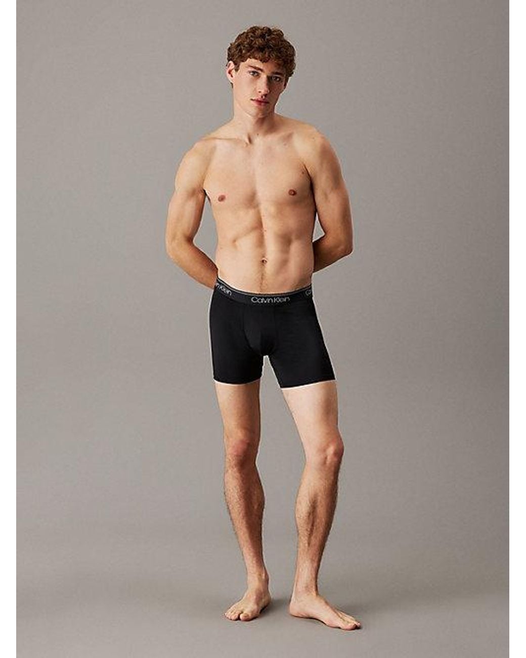 Calvin Klein 5-Pack Boxers Lang in het Black voor heren