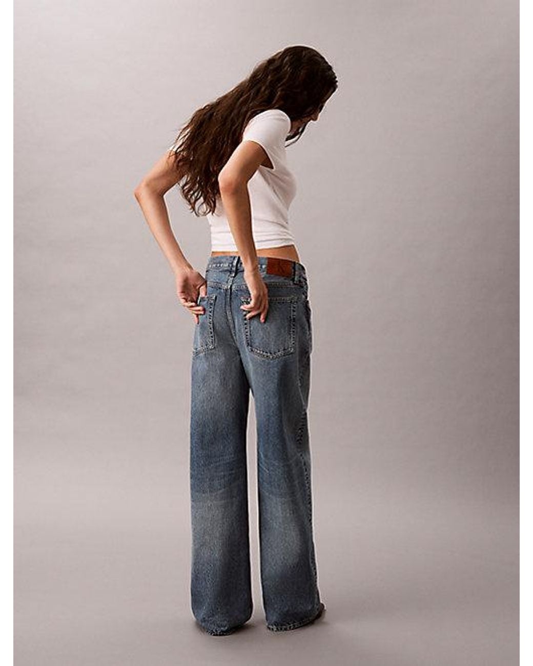 Calvin Klein Multicolor Jeans Low Rise Cinched Baggy Jeans