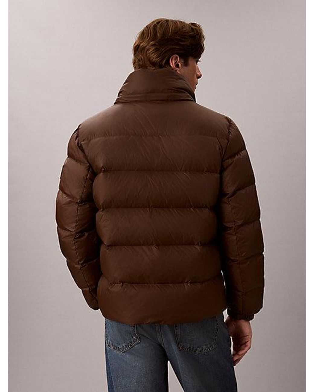 Calvin Klein Multicolor Jeans Relaxed Nylon Puffer Jacket for men