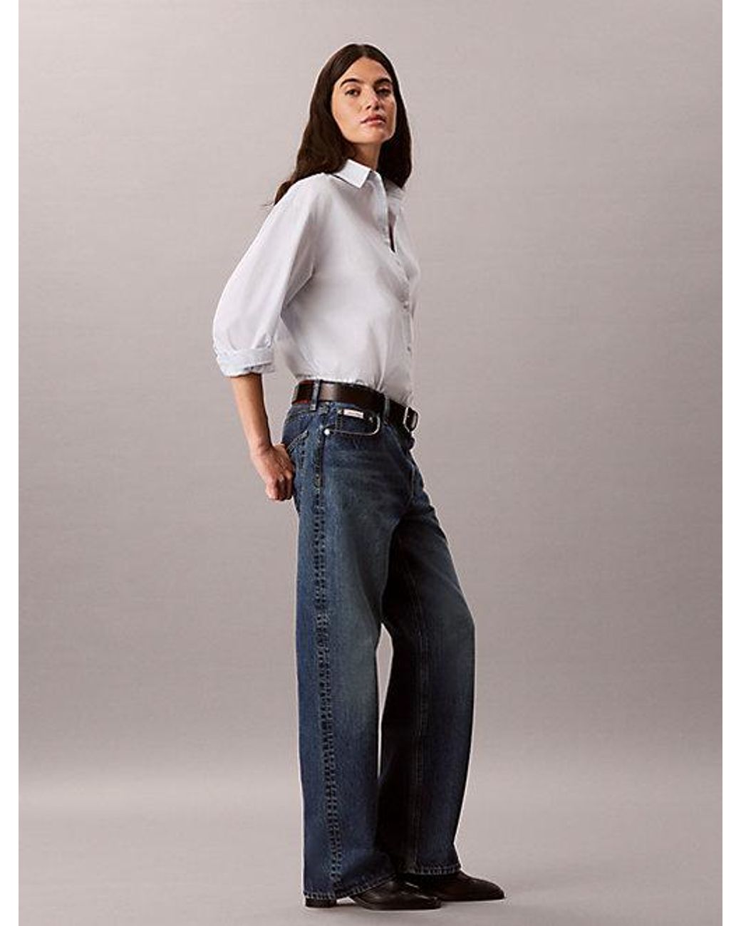 Calvin Klein Blue Jeans 90S Straight Jeans