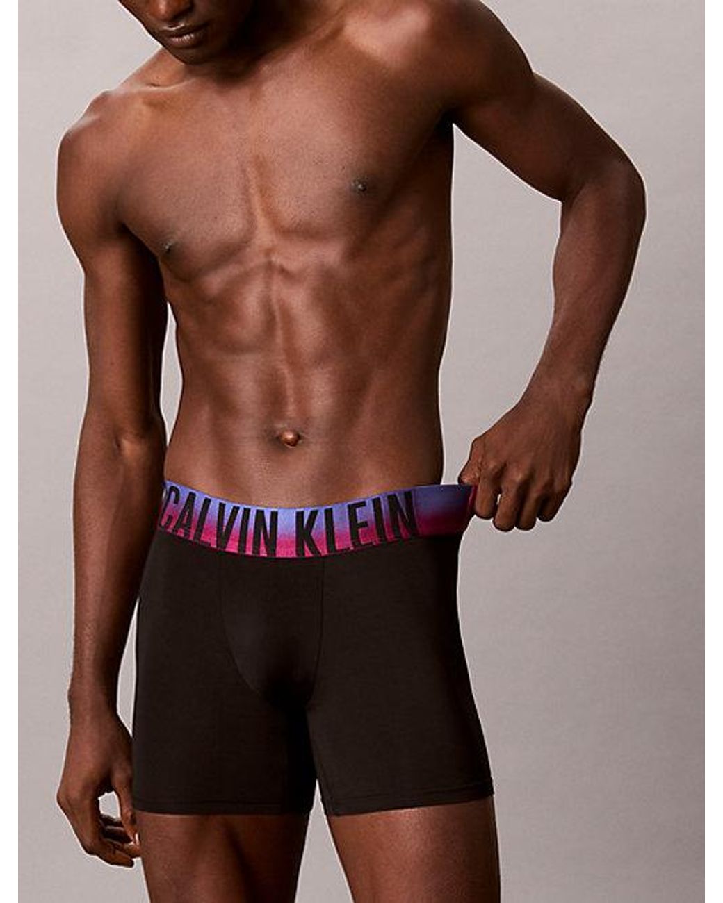 Calvin Klein Blue 3 Pack Boxer Briefs Intense Power Microfibre Stretch for men