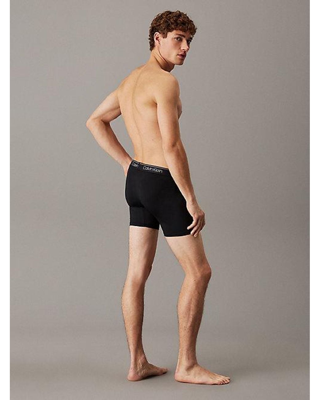Calvin Klein 5-Pack Boxers Lang in het Black voor heren
