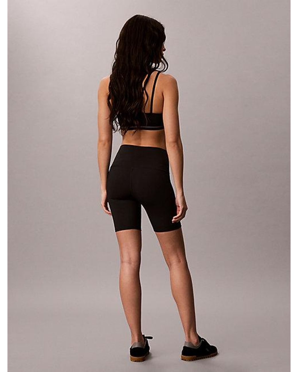 Calvin Klein Black Sport Quick Dry High Rise Bike Shorts