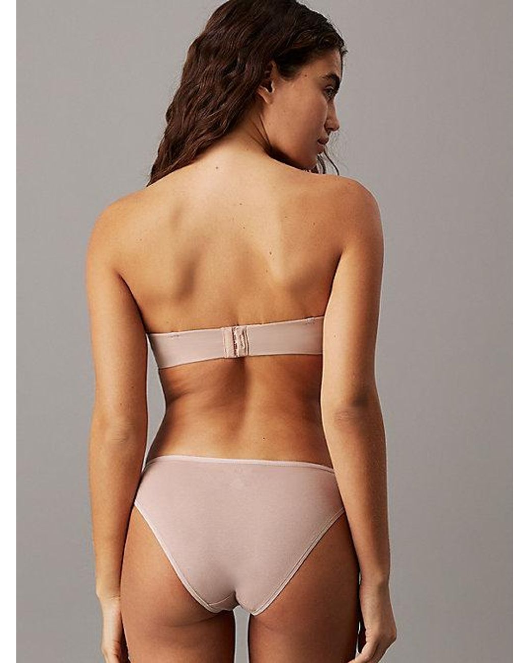 Calvin Klein Strapless Demi-Bh in het Brown