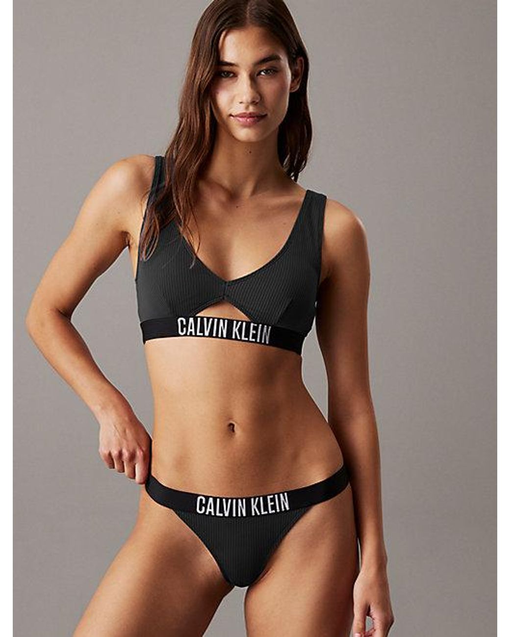 Calvin Klein Brown Bralette Bikini Top Intense Power