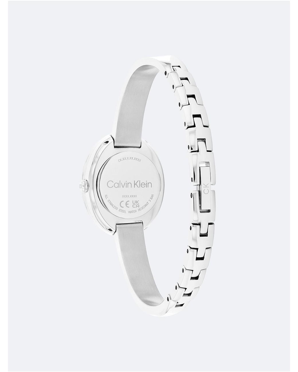 Calvin Klein White Contoured Bezel Watch