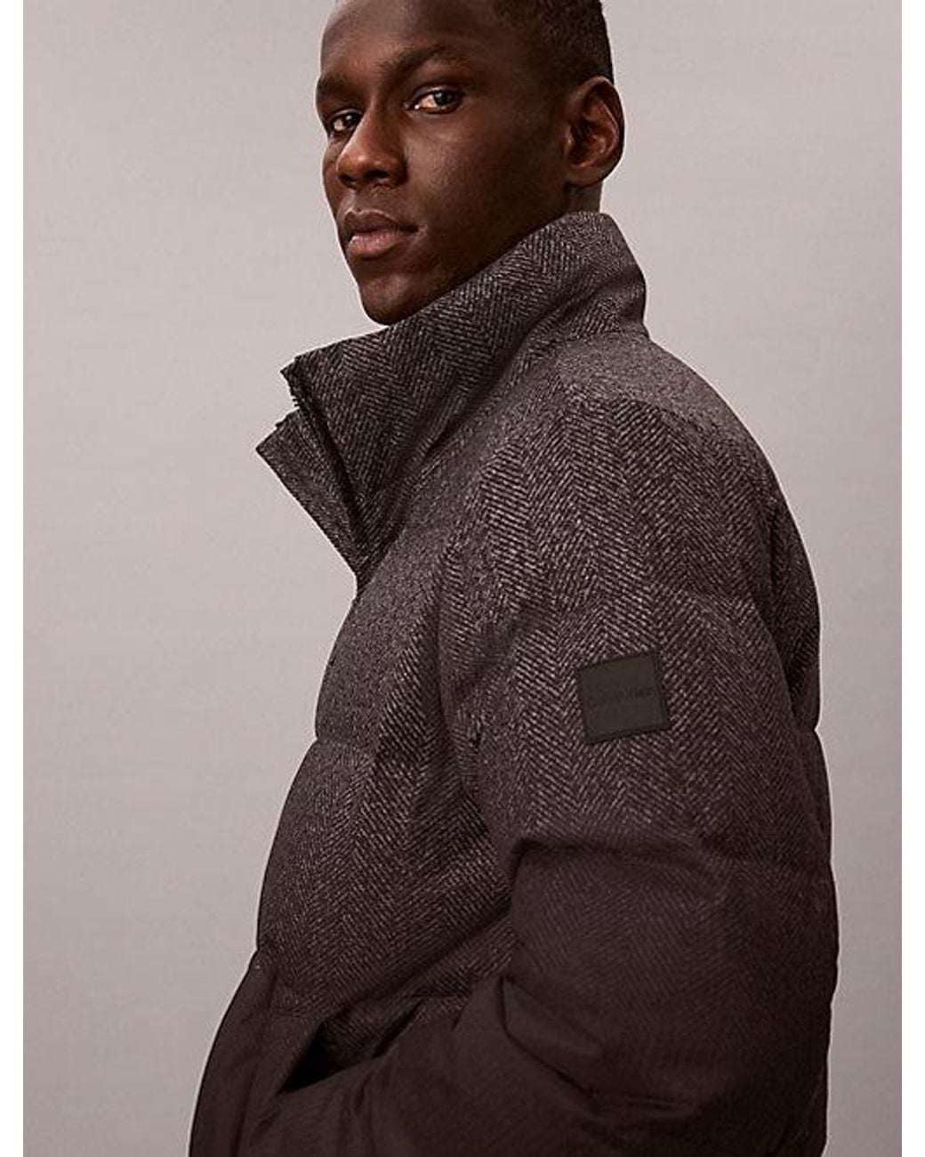 Calvin Klein Multicolor Relaxed Printed Down Puffer Jacket for men