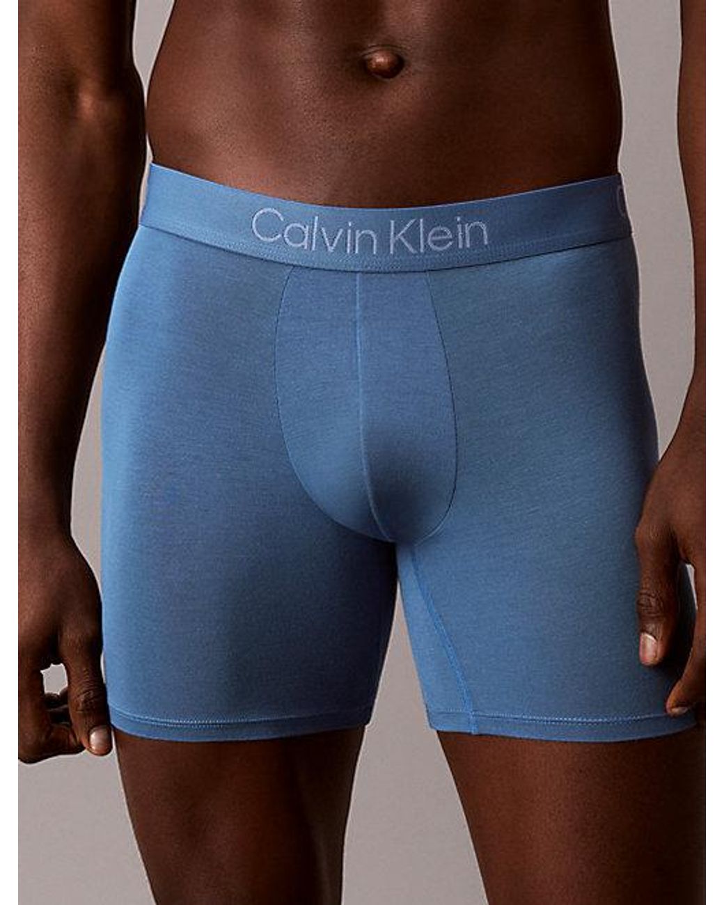Calvin Klein 3-Pack Boxer Briefs in het Blue voor heren