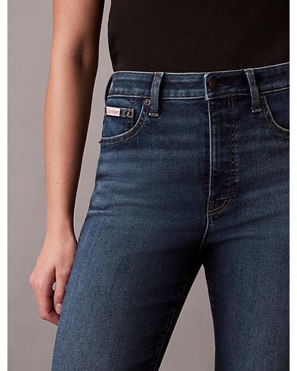 Calvin Klein Blue Jeans High Rise Skinny Jeans